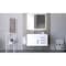 Castello Usa Amazon 36" Wall Mounted White Vanity With White Top And Brushed Nickel Handles CB-MC-36W-BN-2056L-WH - alternate 3
